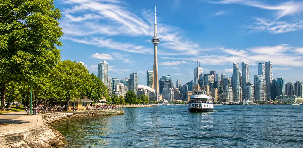 Sunny Toronto Harbour View With Skyline