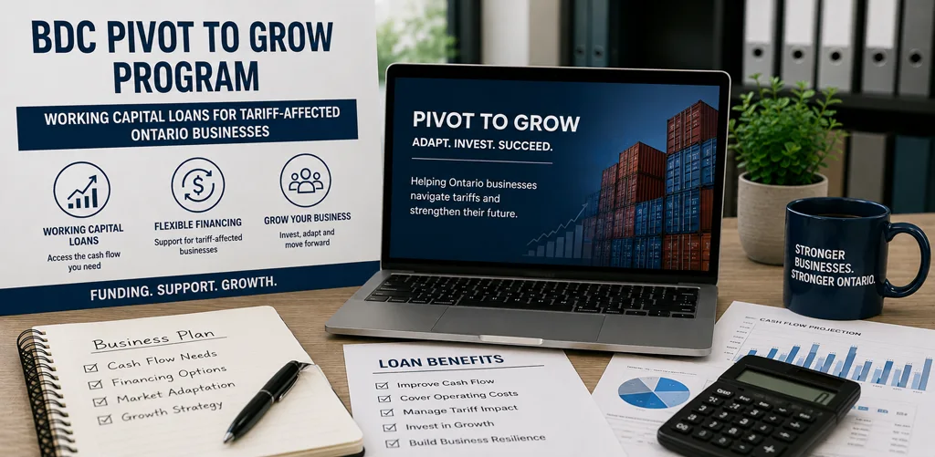 Bdc Pivot To Grow Program Working Capital Loans For Tariff Affected Ontario Businesses