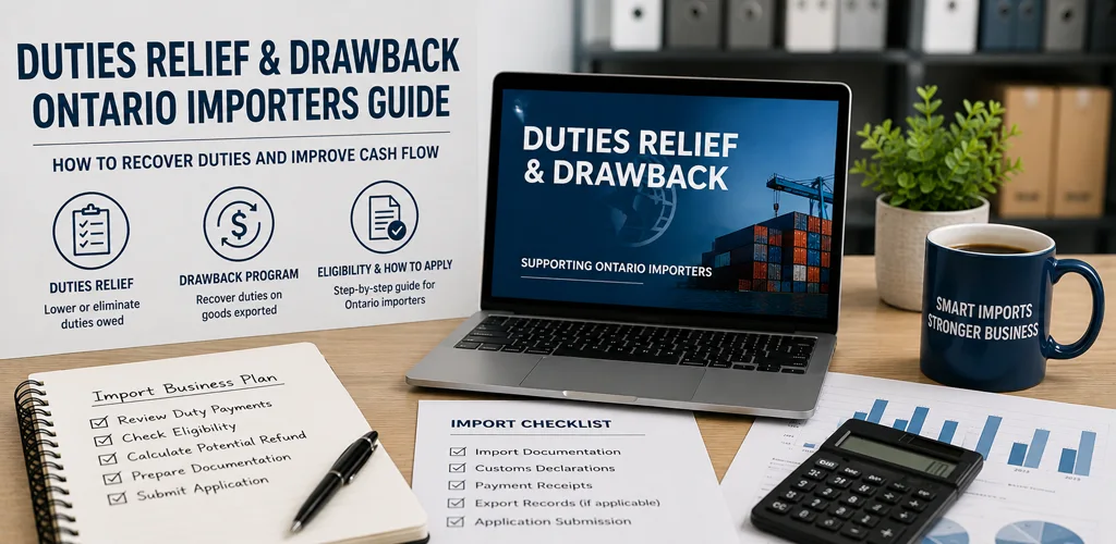 Duties Relief Drawback Ontario Importers Guide