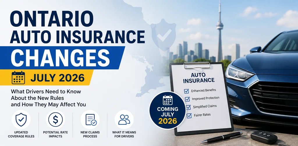 Ontario Auto Insurance Changes July 2026