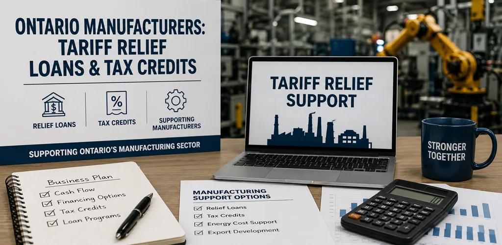 Ontario Manufacturers Tariff Relief Loans Tax Credits