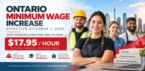 Ontario’s Minimum Wage Rises to $17.95 on October 1: What Changes for Workers and Employers