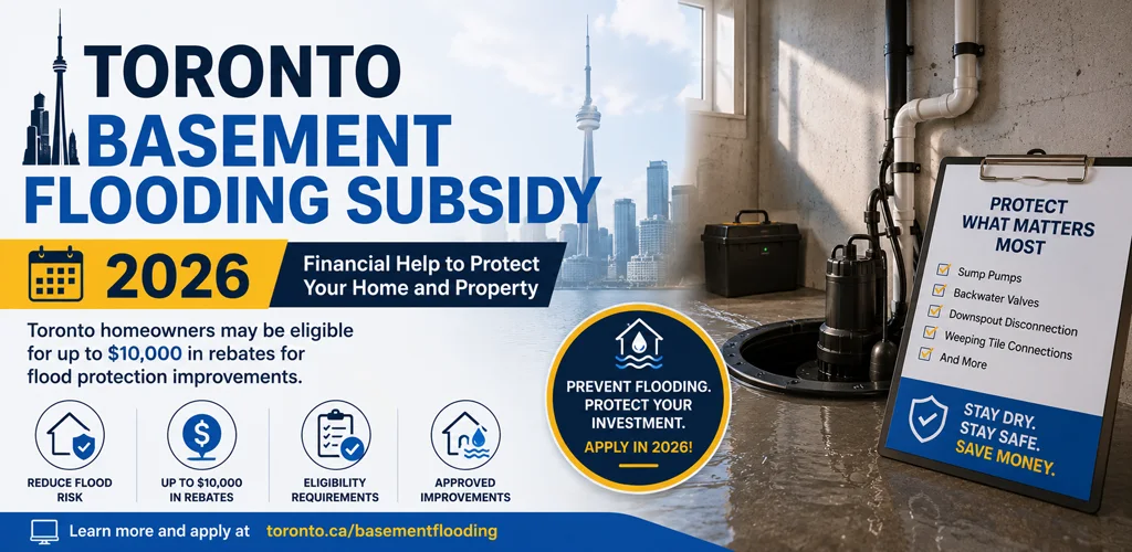 Toronto Basement Flooding Subsidy 2026